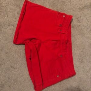 NWOT Big Star red jean shorts
